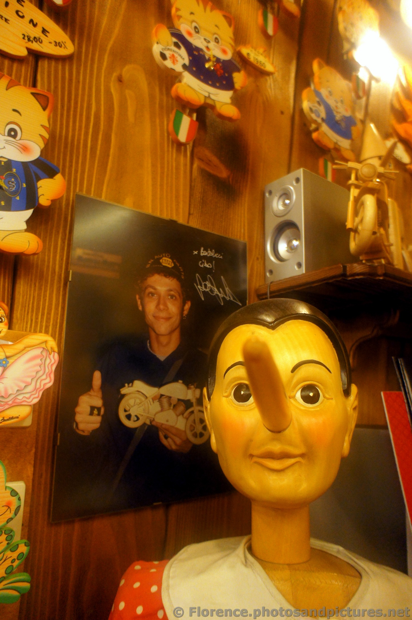 Celebrity endorcement photo of Bartolucci Pinnocchio Store.jpg