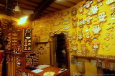 Italian Carved Wood Name Plates & Clocks at Bartolucci Store Florence.jpg