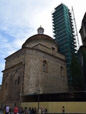 Medici Chapel Dome with Golden Cross on top of Basilica of San Lorenzo.jpg