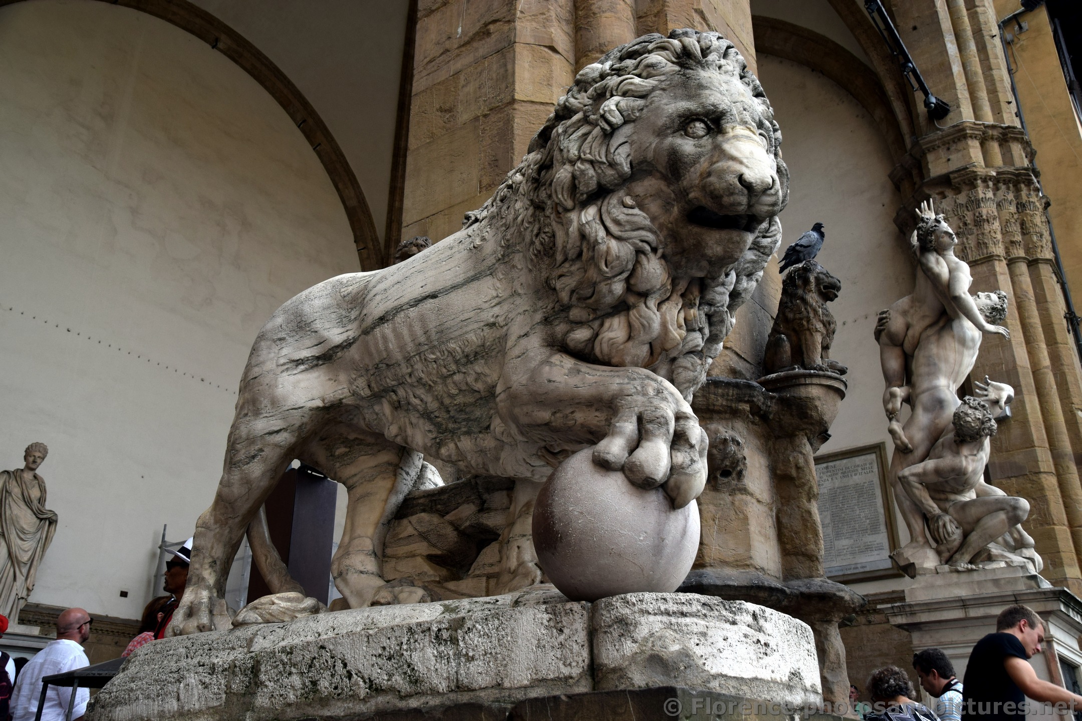 Ancient Medici Lion Sculpture at Piazza della Signoria.jpg