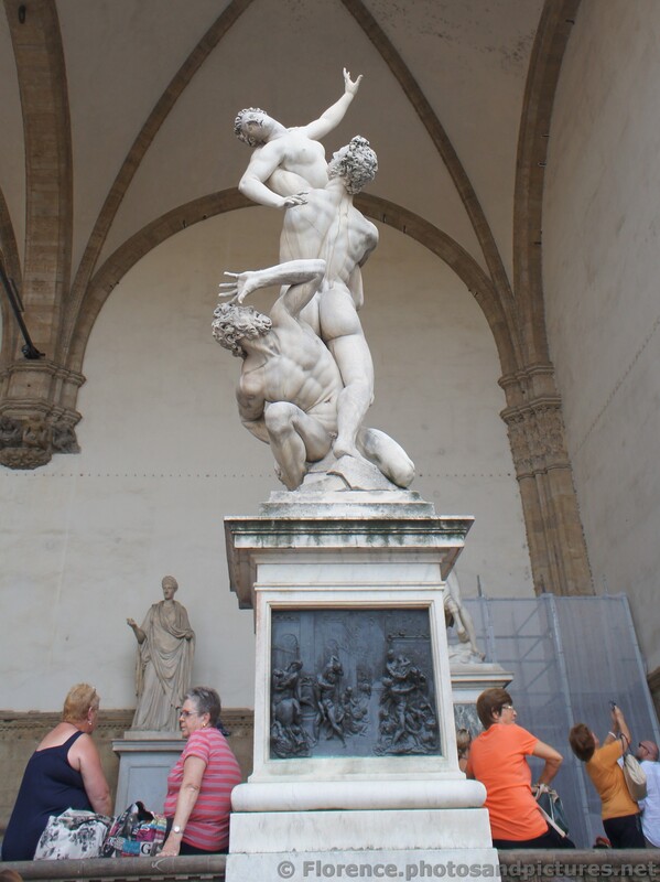 Rape of the Sabine Women Statue at Piazza della Signoria.jpg