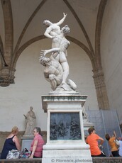 Rape of the Sabine Women Statue at Piazza della Signoria.jpg