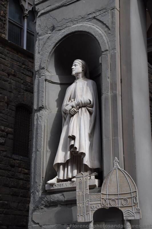 Andrea Orcagna Statue outside of the Uffizi Gallery in Florence.jpg