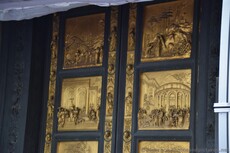 Upper Panels of a Bronze door of Baptistery of St. John in Florence.jpg